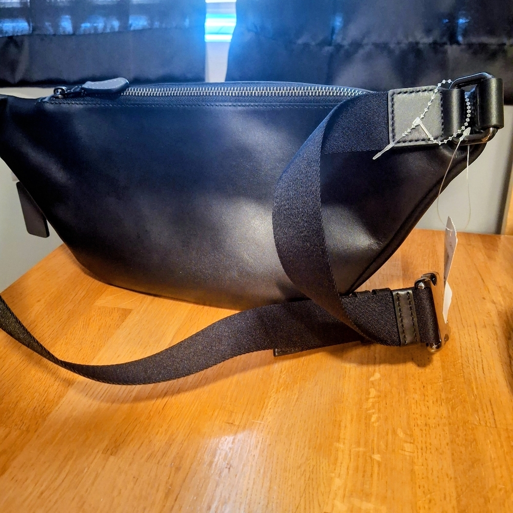 Coach Warren Belt Bag With Watercolor Script Print - Picture 6 of 16